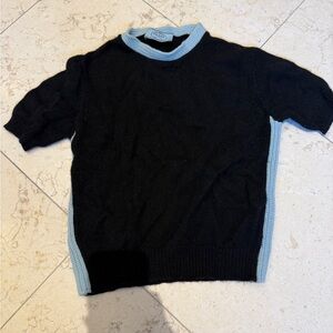 Prada Black and Blue Sweater XS